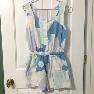 NWOT Lifetime Paste Geometric Prints Rompers